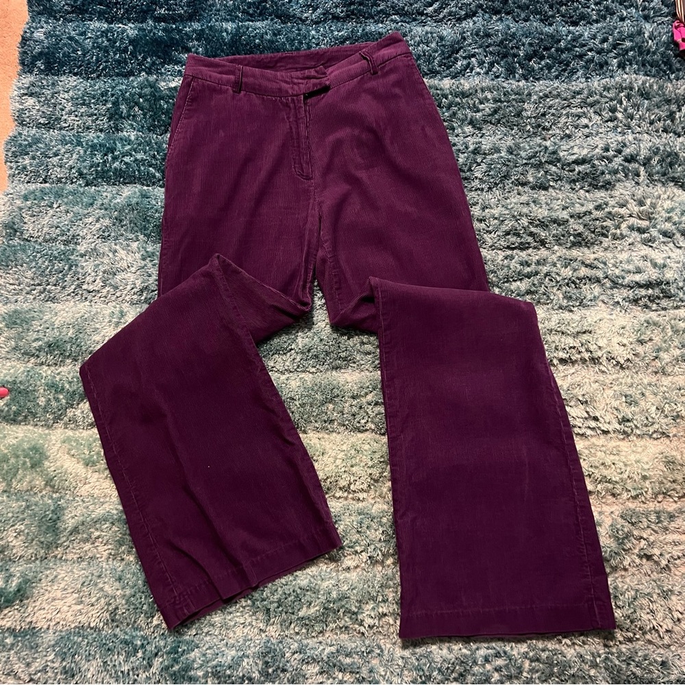 Newport News Purple Corduroy Flare Pants 6T